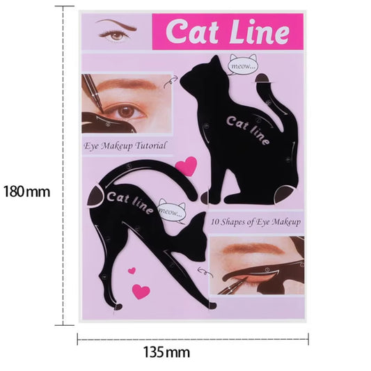 4Pcs/Set Eyeliner Template Eye Makeup Stencil Eyebrows Eye Shadow Makeup Template Accessories Styling Drawing Guide Shaping Tool